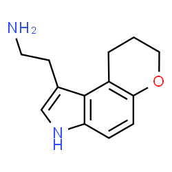 ChemSpider 2D Image | 2-(3,7,8,9-Tetrahydropyrano[3,2-e]indol-1-yl)ethanamine | C13H16N2O