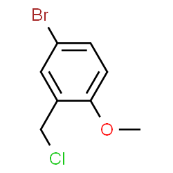 ChemSpider 2D Image | 4-Bromo-2-(chloromethyl)-1-methoxybenzene | C8H8BrClO