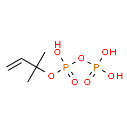 ChemSpider 2D Image | 2-Methyl-3-buten-2-yl trihydrogen diphosphate | C5H12O7P2