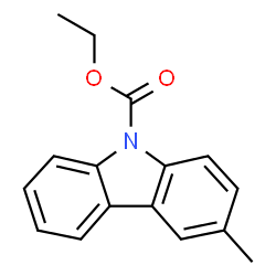 ChemSpider 2D Image | 9-carbethoxy-3-methylcarbazole | C16H15NO2