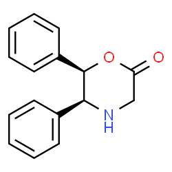 ChemSpider 2D Image | (5S,6R)-5,6-Diphenylmorpholin-2-on | C16H15NO2