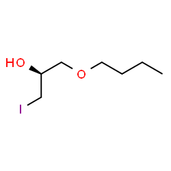 ChemSpider 2D Image | (2S)-1-Butoxy-3-iodo-2-propanol | C7H15IO2