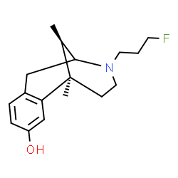 ChemSpider 2D Image | (1R,13R)-10-(3-Fluoropropyl)-1,13-dimethyl-10-azatricyclo[7.3.1.0~2,7~]trideca-2,4,6-trien-4-ol | C17H24FNO