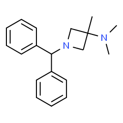 ChemSpider 2D Image | 1-(Diphenylmethyl)-N,N,3-trimethyl-3-azetidinamine | C19H24N2