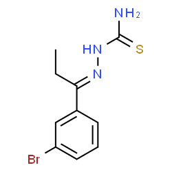 ChemSpider 2D Image | (2E)-2-[1-(3-Bromophenyl)propylidene]hydrazinecarbothioamide | C10H12BrN3S