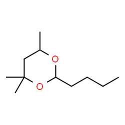 ChemSpider 2D Image | 2-Butyl-4,4,6-trimethyl-1,3-dioxane | C11H22O2