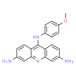 ChemSpider 2D Image | N~9~-(4-Methoxyphenyl)-3,6,9-acridinetriamine | C20H18N4O