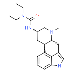ChemSpider 2D Image | 1,1-Diethyl-3-[(8alpha,10beta)-6-methylergolin-8-yl]urea | C20H28N4O