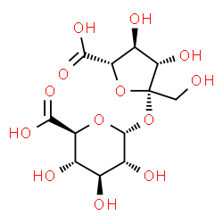 ChemSpider 2D Image | alpha-D-lyxo-Hex-5-ulofuranonosyl alpha-D-glucopyranosiduronic acid | C12H18O13
