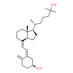 ChemSpider 2D Image | (3S,5Z,7Z)-9,10-Secocholesta-5,7,10-triene-3,25-diol | C27H44O2