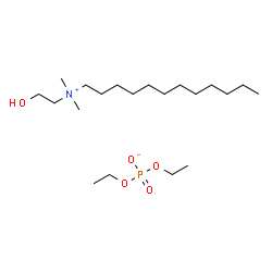 ChemSpider 2D Image | N-(2-Hydroxyethyl)-N,N-dimethyl-1-dodecanaminium diethyl phosphate | C20H46NO5P