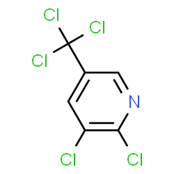 ChemSpider 2D Image | 2,3-Dichloro-5-(trichloromethyl)pyridine | C6H2Cl5N