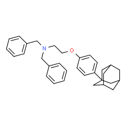 ChemSpider 2D Image | 2-[4-(Adamantan-1-yl)phenoxy]-N,N-dibenzylethanamine | C32H37NO