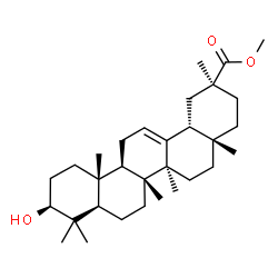 ChemSpider 2D Image | Methyl (3beta)-3-hydroxyolean-12-en-30-oate | C31H50O3