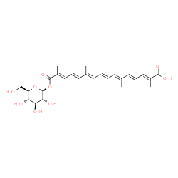 ChemSpider 2D Image | beta-D-glucosyl crocetin | C26H34O9