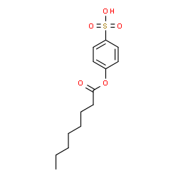 ChemSpider 2D Image | 4-(Octanoyloxy)benzenesulfonic acid | C14H20O5S