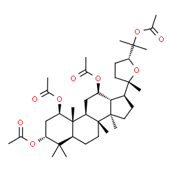 ChemSpider 2D Image | (1beta,3alpha,12beta,24R)-20,24-Epoxydammarane-1,3,12,25-tetrayl tetraacetate | C38H60O9