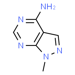 ChemSpider 2D Image | 1-methylpyrazolo[3,4-d]pyrimidin-4-amine | C6H7N5