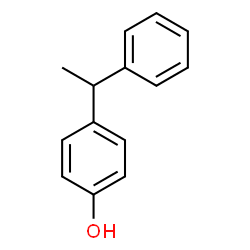 ChemSpider 2D Image | 4-(1-Phenylethyl)phenol | C14H14O