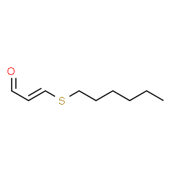 ChemSpider 2D Image | (2E)-3-(Hexylsulfanyl)acrylaldehyde | C9H16OS