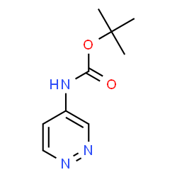ChemSpider 2D Image | tert-butyl pyridazin-4-ylcarbamate | C9H13N3O2