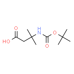ChemSpider 2D Image | 3-(tert-butoxycarbonylamino)-3-methylbutanoic acid | C10H19NO4