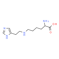 ChemSpider 2D Image | N6-(2-(1H-imidazol-4-yl)ethyl)lysine | C11H20N4O2