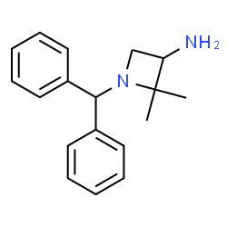 ChemSpider 2D Image | 1-(Diphenylmethyl)-2,2-dimethyl-3-azetidinamine | C18H22N2