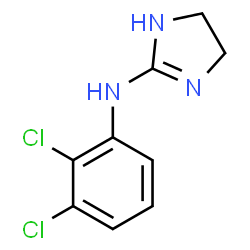 ChemSpider 2D Image | N-(2,3-Dichlorophenyl)-4,5-dihydro-1H-imidazol-2-amine | C9H9Cl2N3