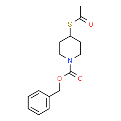 ChemSpider 2D Image | benzyl 4-(acetylthio)piperidine-1-carboxylate | C15H19NO3S