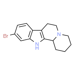 ChemSpider 2D Image | 10-Bromo-1,2,3,4,6,7,12,12b-octahydroindolo[2,3-a]quinolizine | C15H17BrN2