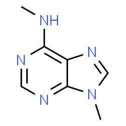 ChemSpider 2D Image | N,9-Dimethyl-9H-purin-6-amine | C7H9N5