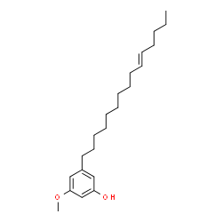 ChemSpider 2D Image | 3-Methoxy-5-[(10E)-10-pentadecen-1-yl]phenol | C22H36O2