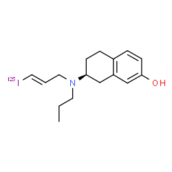 ChemSpider 2D Image | (7S)-7-{[(2E)-3-(~125~I)Iodo-2-propen-1-yl](propyl)amino}-5,6,7,8-tetrahydro-2-naphthalenol | C16H22125INO