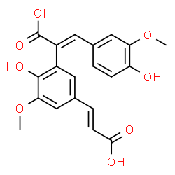 ChemSpider 2D Image | 8,5'-Diferulic acid | C20H18O8