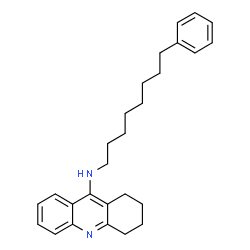 ChemSpider 2D Image | N-(8-Phenyloctyl)-1,2,3,4-tetrahydro-9-acridinamine | C27H34N2