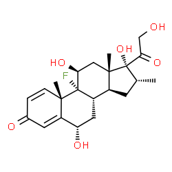 ChemSpider 2D Image | 6?-hydroxydexamethasone | C22H29FO6