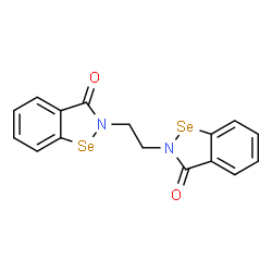 ChemSpider 2D Image | 2,2'-(1,2-Ethanediyl)bis(1,2-benzoselenazol-3(2H)-one) | C16H12N2O2Se2