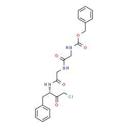 ChemSpider 2D Image | Z-GLY-GLY-PHE-CHLOROMETHYLKETONE | C22H24ClN3O5