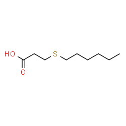 ChemSpider 2D Image | 3-(Hexylthio)propanoic acid | C9H18O2S