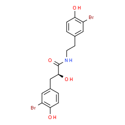 ChemSpider 2D Image | Hemibastadinol 1 | C17H17Br2NO4