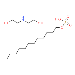 ChemSpider 2D Image | DIETHANOLAMINE LAURYL SULFATE | C16H37NO6S