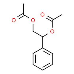 ChemSpider 2D Image | 1-Phenyl-1,2-ethanediol diacetate | C12H14O4