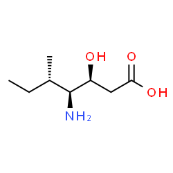 ChemSpider 2D Image | (3S,4S,5S)-4-Amino-3-hydroxy-5-methylheptanoic acid | C8H17NO3