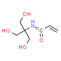 ChemSpider 2D Image | N-[1,3-Dihydroxy-2-(hydroxymethyl)-2-propanyl](1-~13~C)-2-propenamide | C613CH13NO4