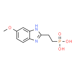 ChemSpider 2D Image | [2-(6-Methoxy-1H-benzimidazol-2-yl)ethyl]phosphonic acid | C10H13N2O4P