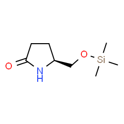 ChemSpider 2D Image | (5S)-5-{[(Trimethylsilyl)oxy]methyl}-2-pyrrolidinone | C8H17NO2Si