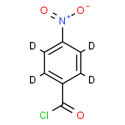 ChemSpider 2D Image | 4-Nitro(~2~H_4_)benzoyl chloride | C7D4ClNO3