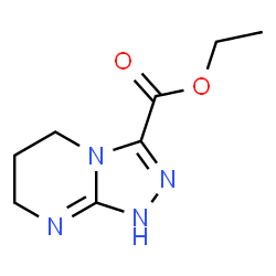 ChemSpider 2D Image | Ethyl 1,5,6,7-tetrahydro[1,2,4]triazolo[4,3-a]pyrimidine-3-carboxylate | C8H12N4O2