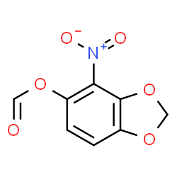 ChemSpider 2D Image | 4-Nitro-1,3-benzodioxol-5-yl formate | C8H5NO6